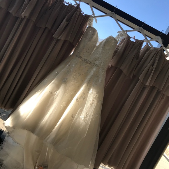 David’s bridal bridesmaid dress in “biscotti” - Picture 4 of 6